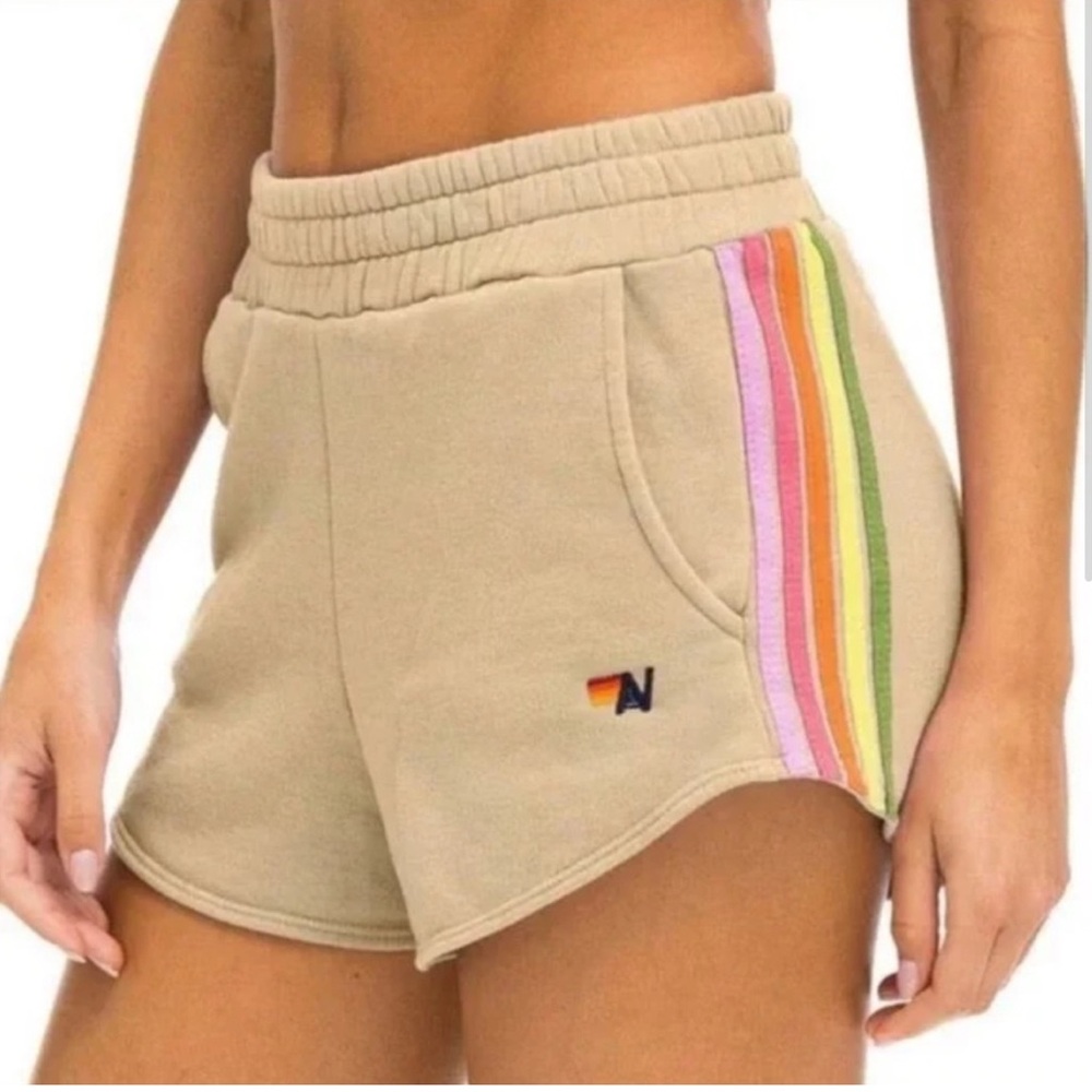 Aviator Nation 5 STRIPE JOGGER SHORTS